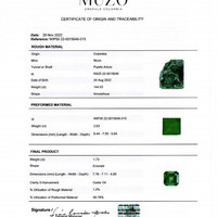 1.73 Ct. Emerald from Colombia - Muzo Pdf
